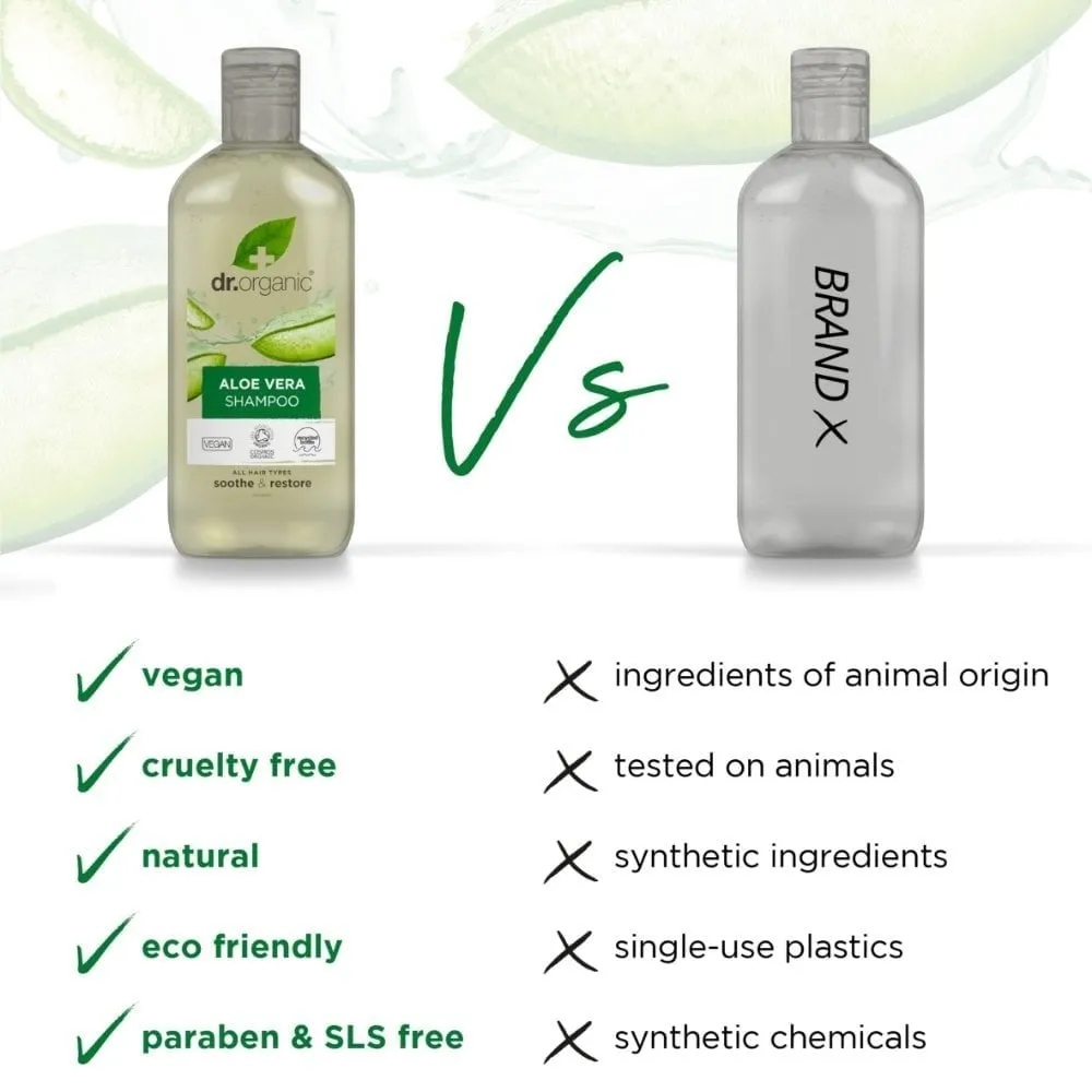 Dr. Organic Aloe Vera Shampoo & Conditioner Twin 2 x 265ml
