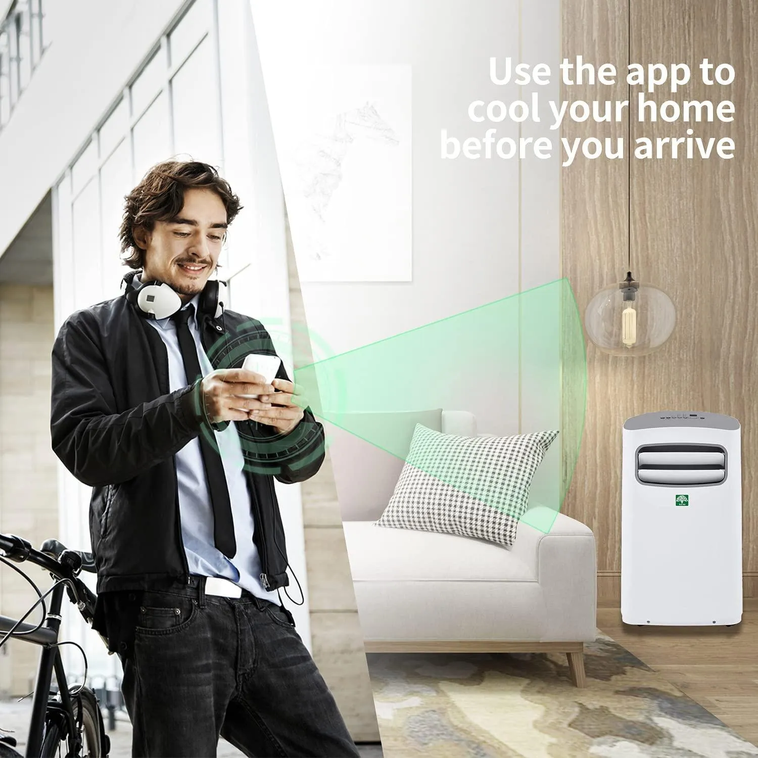 Eco-Air Portable Air Conditioner EA-AC14000,14,000 BTU with Smart Wi-Fi Control