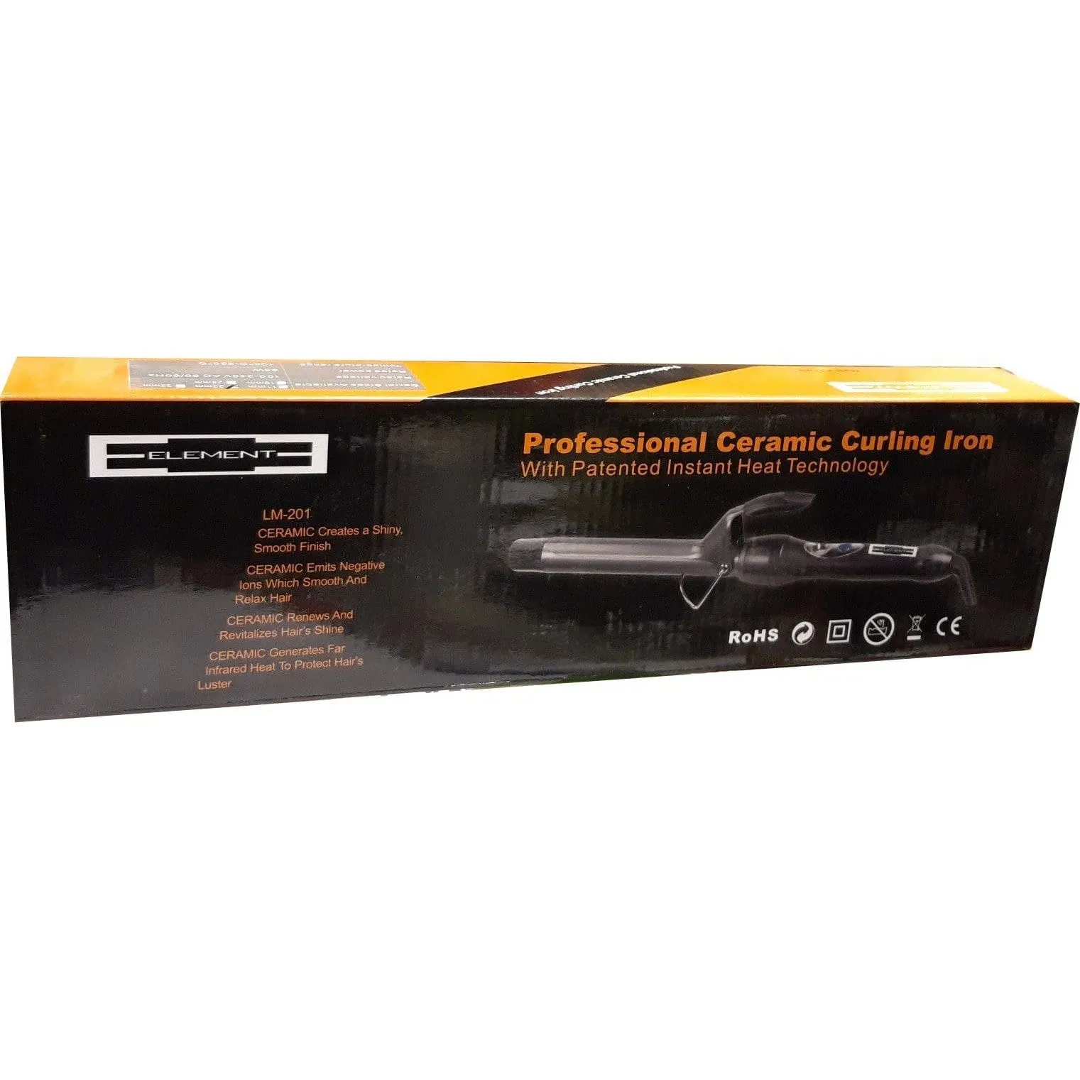 Element Professional Ceramic Curling Iron 22 mm