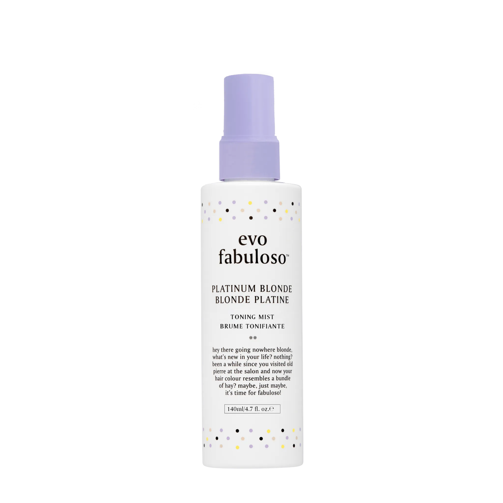 Evo Fabuloso platinum blonde toning mist 140ml