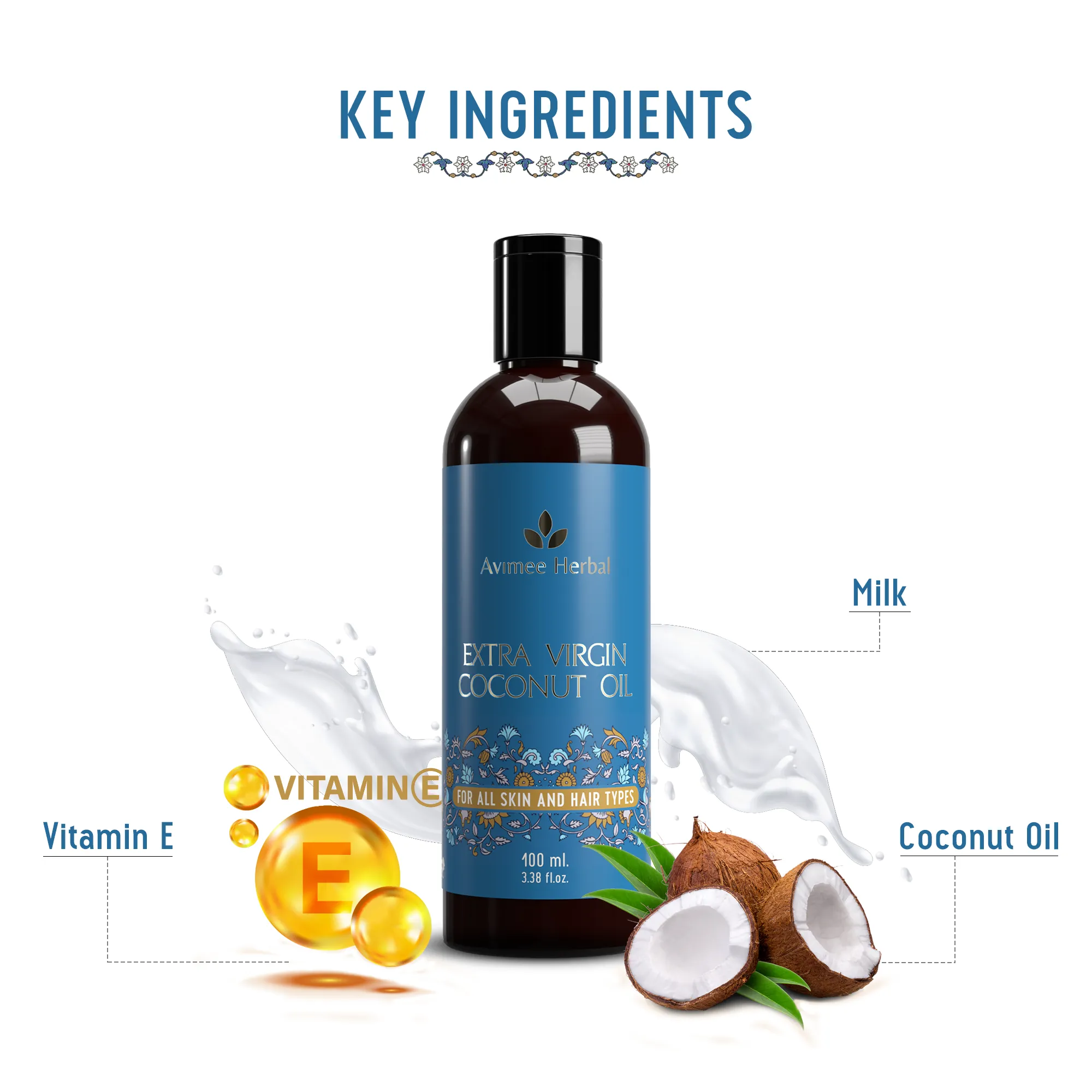 Extra Virgin Coconut Oil (Cold Pressed) For Winters