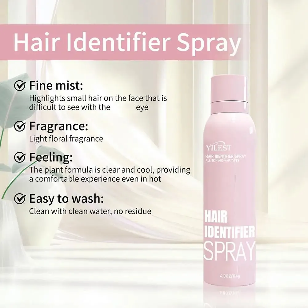 Facial Hair Removal Set with Hair Identifier Spray and Facial Care Tools