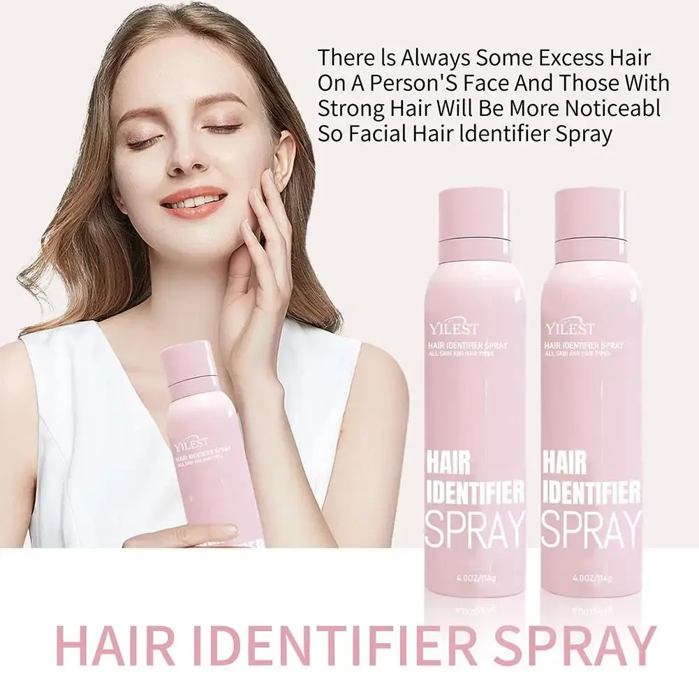 Facial Hair Removal Set with Hair Identifier Spray and Facial Care Tools