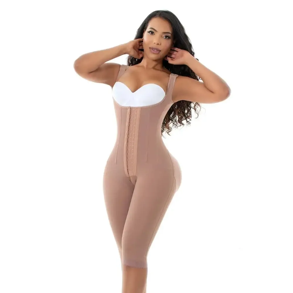 Fajas Colombianas Melibelt Hourglass Girdle | Postpartum Abdominal Bodysuit with Long Shaping Rods | Convenient for Lactation
