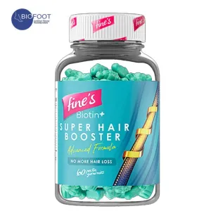 Fine’s Biotin  Super hair Booster Advanced Formula 60Pectin Gummies