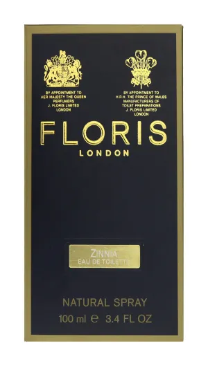 Floris London Zinnia Eau De Toilette Spray 3.4Oz/100ml In Box