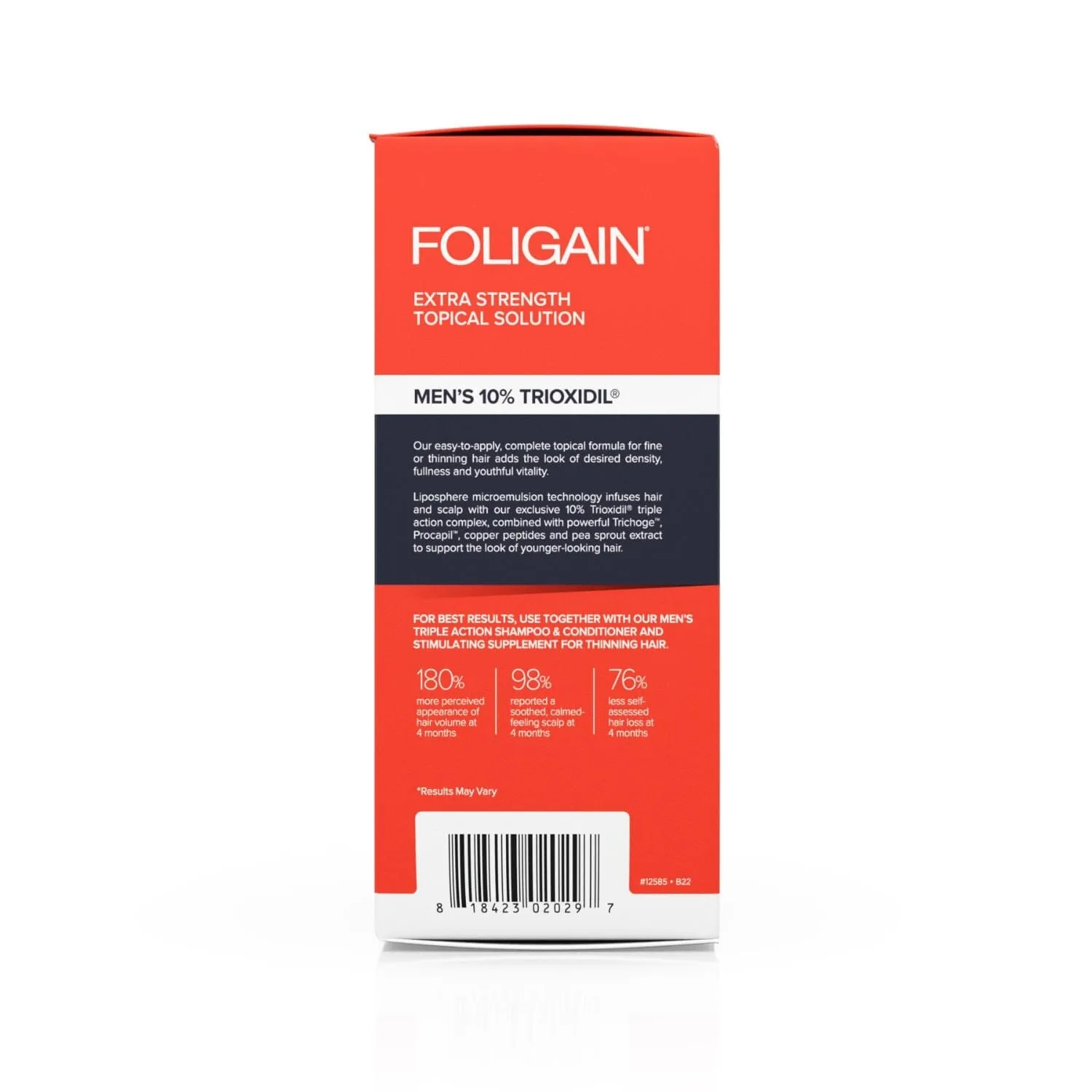 Foligain Men's Intensive Treatment for Thinning Hair with 10% Trioxidil (59ml)