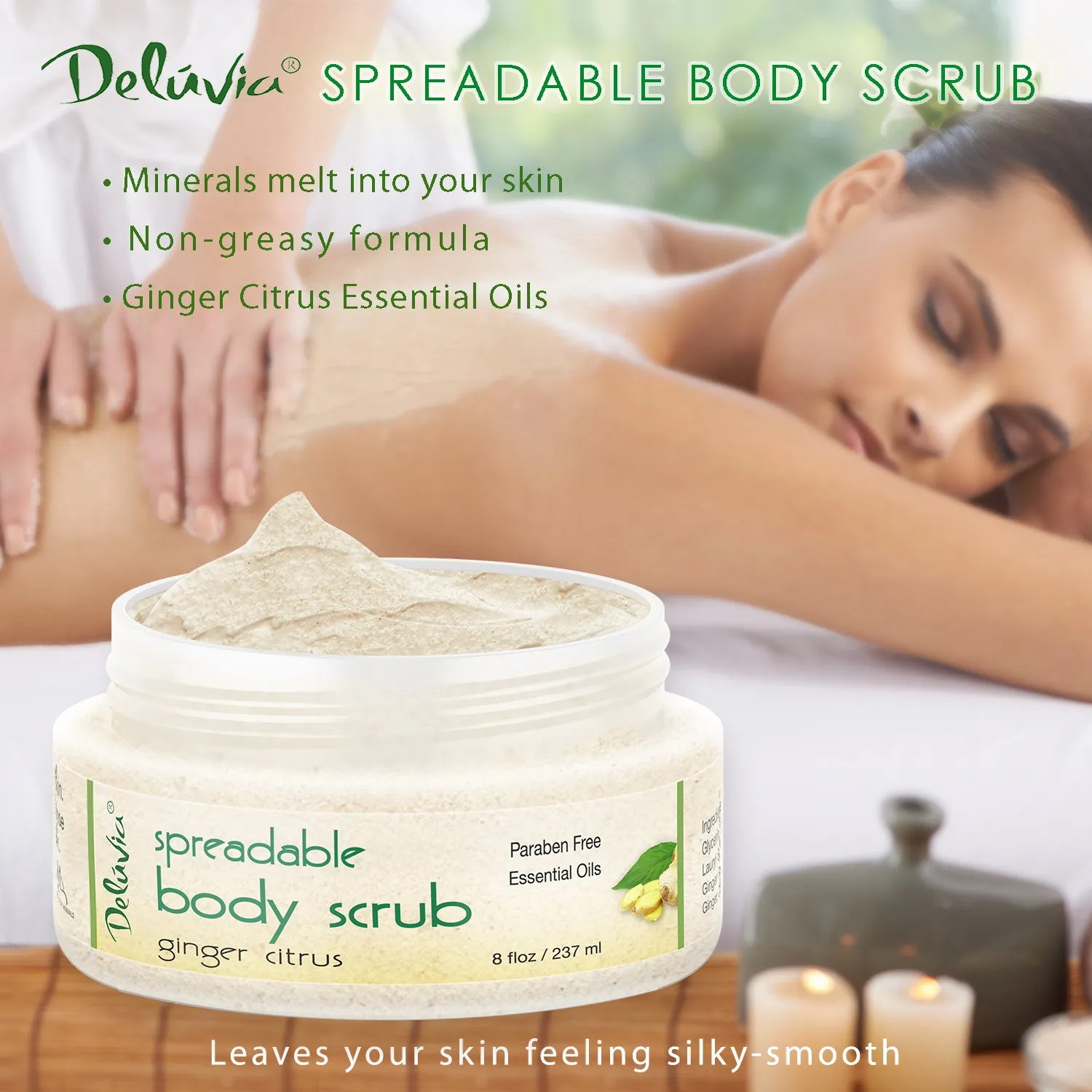 Ginger Citrus Spreadable Body Scrub