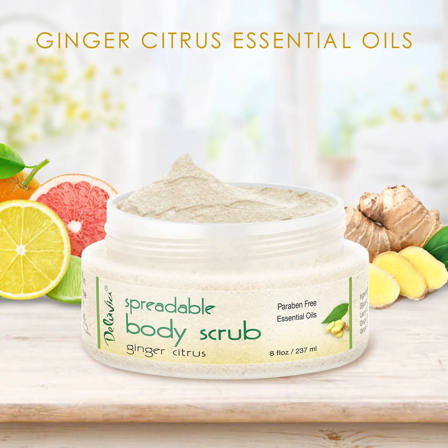 Ginger Citrus Spreadable Body Scrub