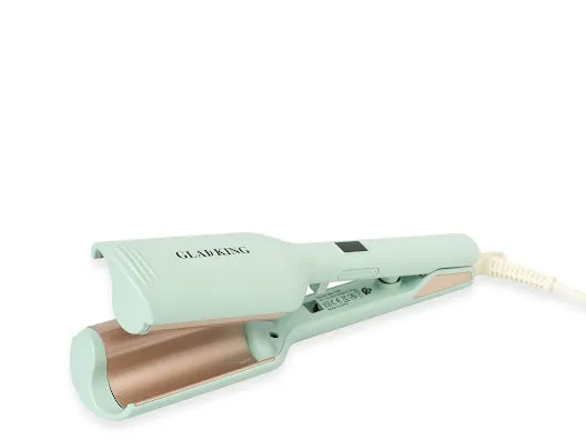 GLADKING 25mm Twins Mermaid Hair Waver Anti-Scald Hair Crimper