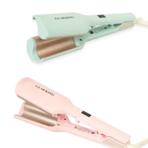 GLADKING 25mm Twins Mermaid Hair Waver Anti-Scald Hair Crimper
