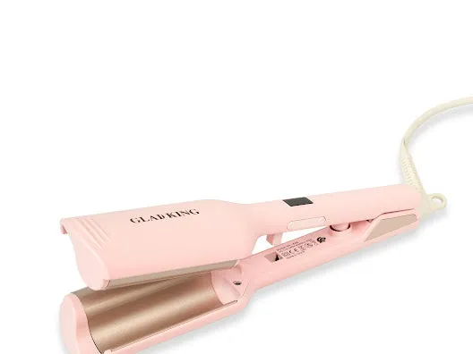 GLADKING 25mm Twins Mermaid Hair Waver Anti-Scald Hair Crimper