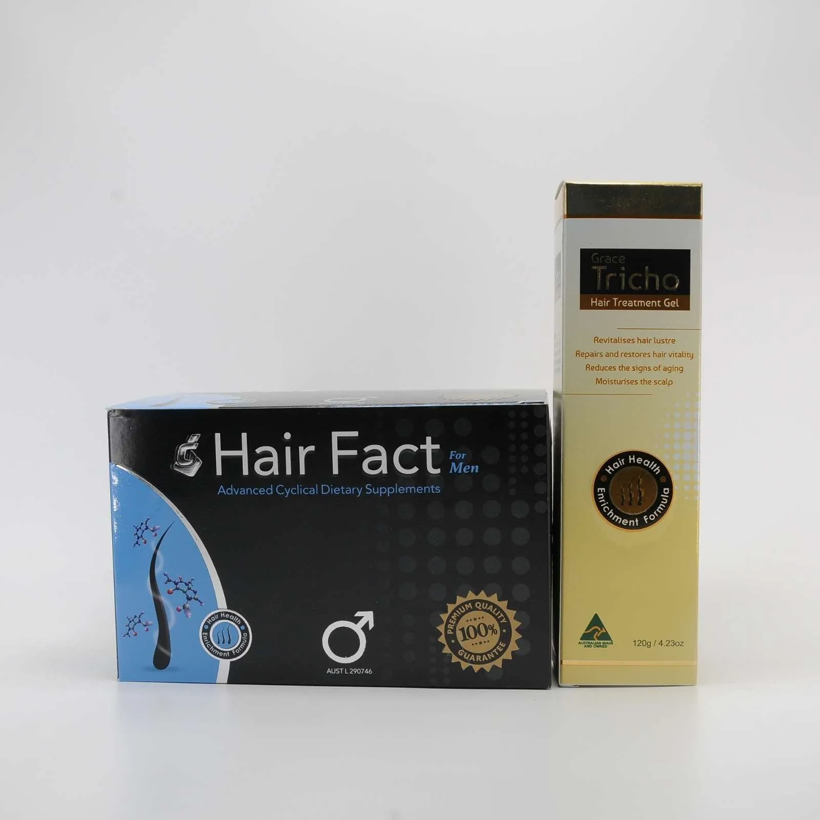 Grace Hair Fact Supplements for Men   Tricho Gel: Introductory Package