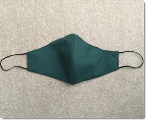Green and Black Reversible Face Mask