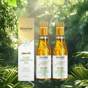 Hair Growth Oil - ShinyHair Oil Enriched With Real Herbs 110ml (Pack of 2)