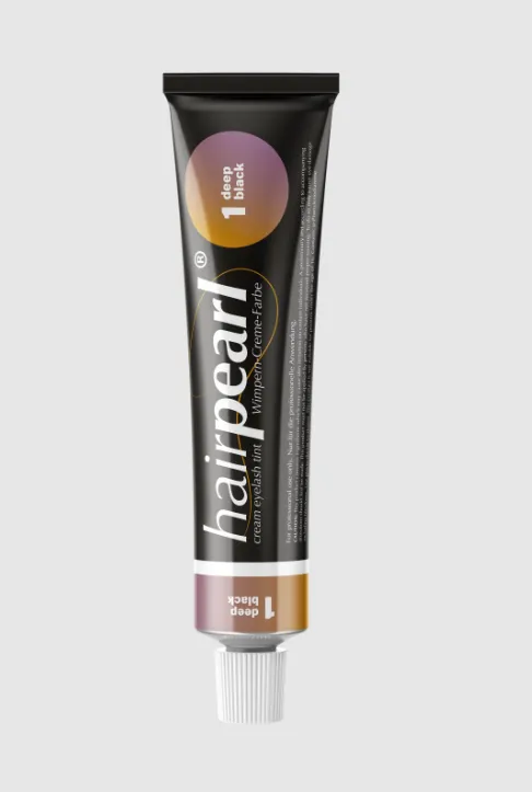 hairpearl Cream Eyebrow Tint No 1 Deep Black