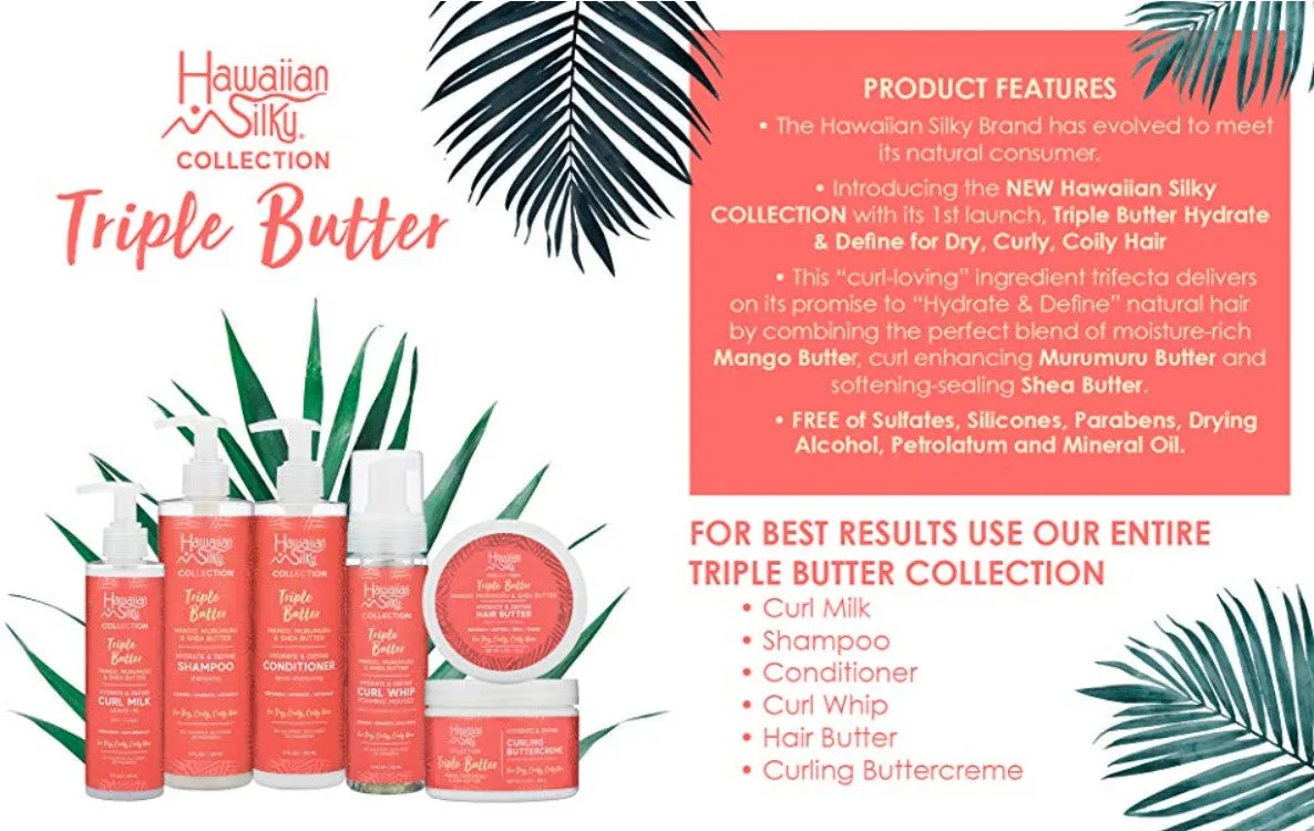 Hawaiian Silky Mango and Murumuru Curling Butter Creme 12 oz
