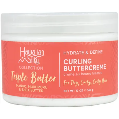 Hawaiian Silky: Triple Butter Hydrate & Define Curling Buttercreme 12oz