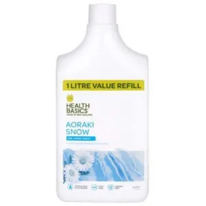 Health Basics Aoraki Snow Moisturising Hand Wash Refill 1L