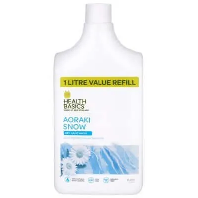 Health Basics Aoraki Snow Moisturising Hand Wash Refill 1L