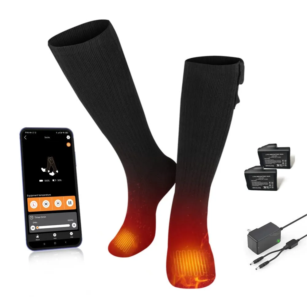 Heated Socks - Infrared Heating with Reinforced Toe for Winter