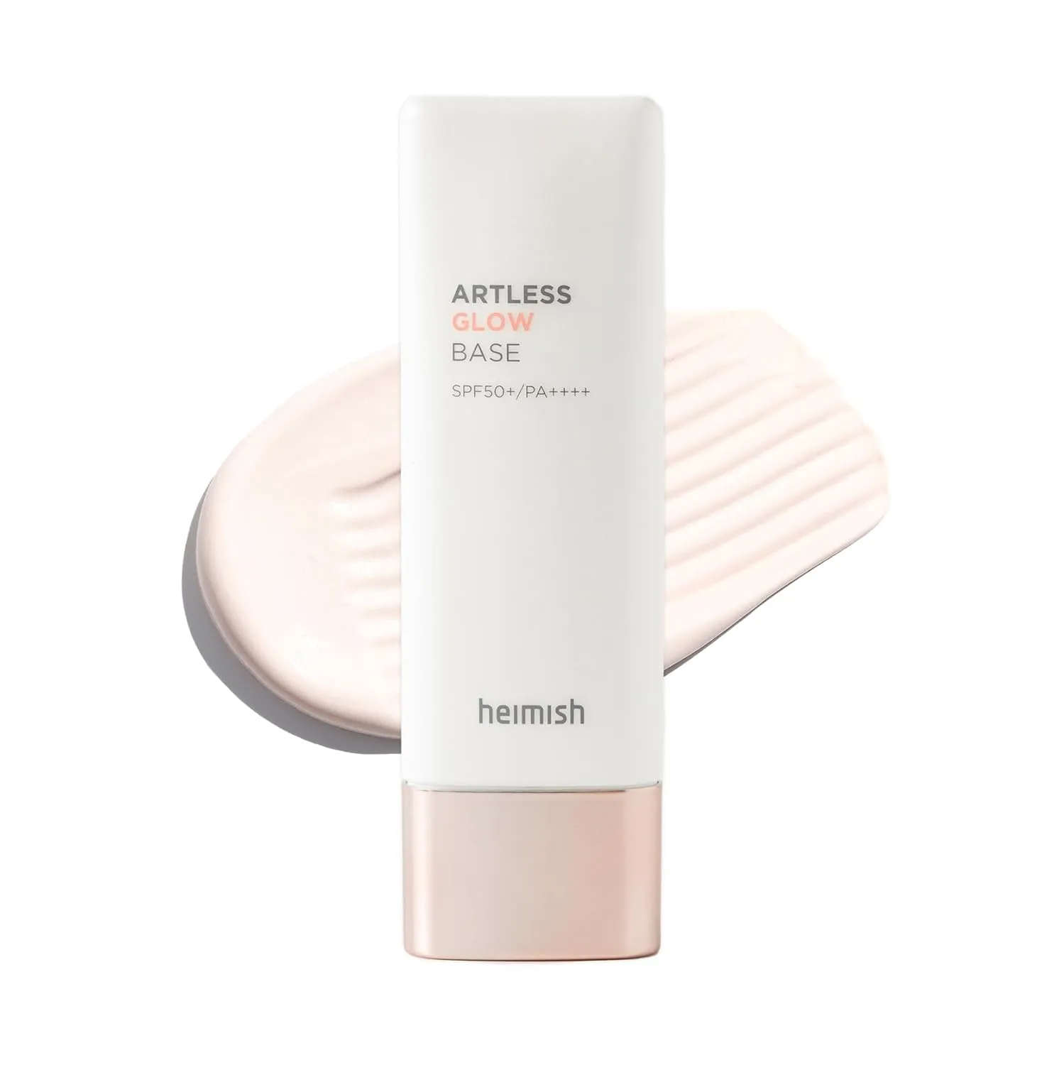 HEIMISH Artless Glow Base, Multipurpose Makeup Base, Primer, Highlighter, Tone Up Sunscreen for face, Lightweight, Non-greasy, Hydrating, Natural Finish with SPF 50  PA    , 1.35fl.oz/40ml