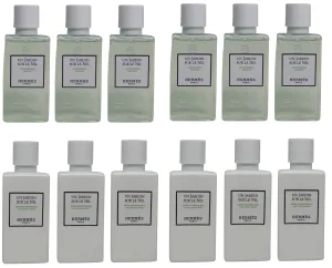 Hermes Un Jardin Sur le Nil Shampoo & Conditioner lot of 12 (6 of each) 1.35oz bottles