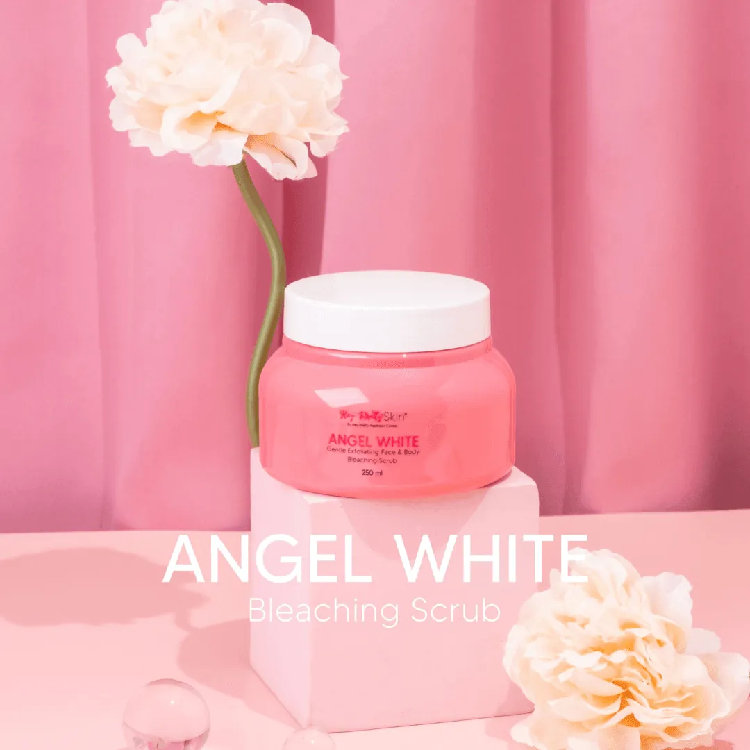 Hey Pretty Skin Angel White Face & Body Bleaching Scrub - 250ml