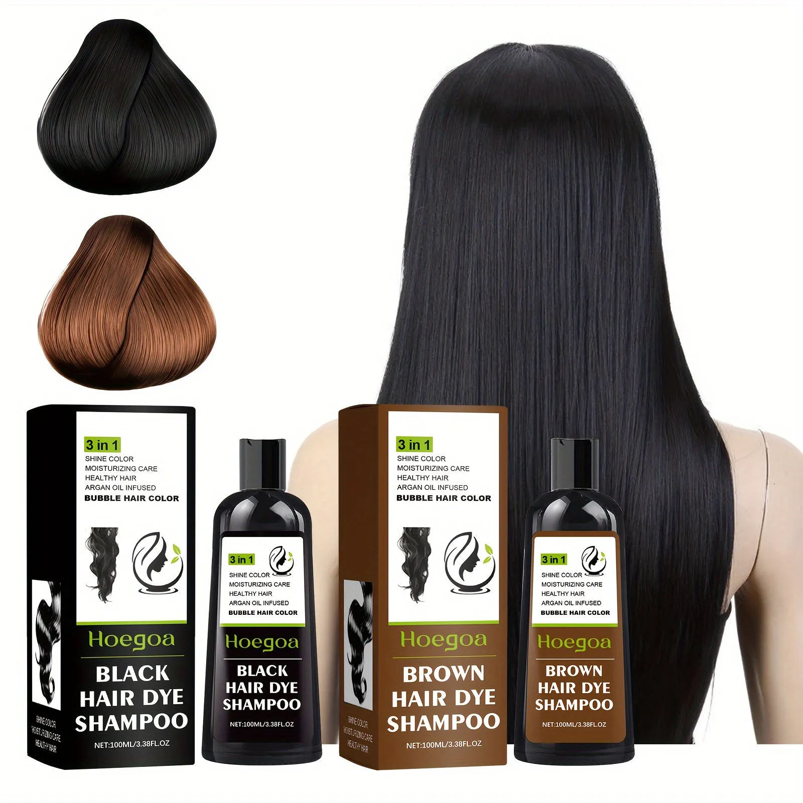Hoegoa Herbal Hair Dye Shampoo