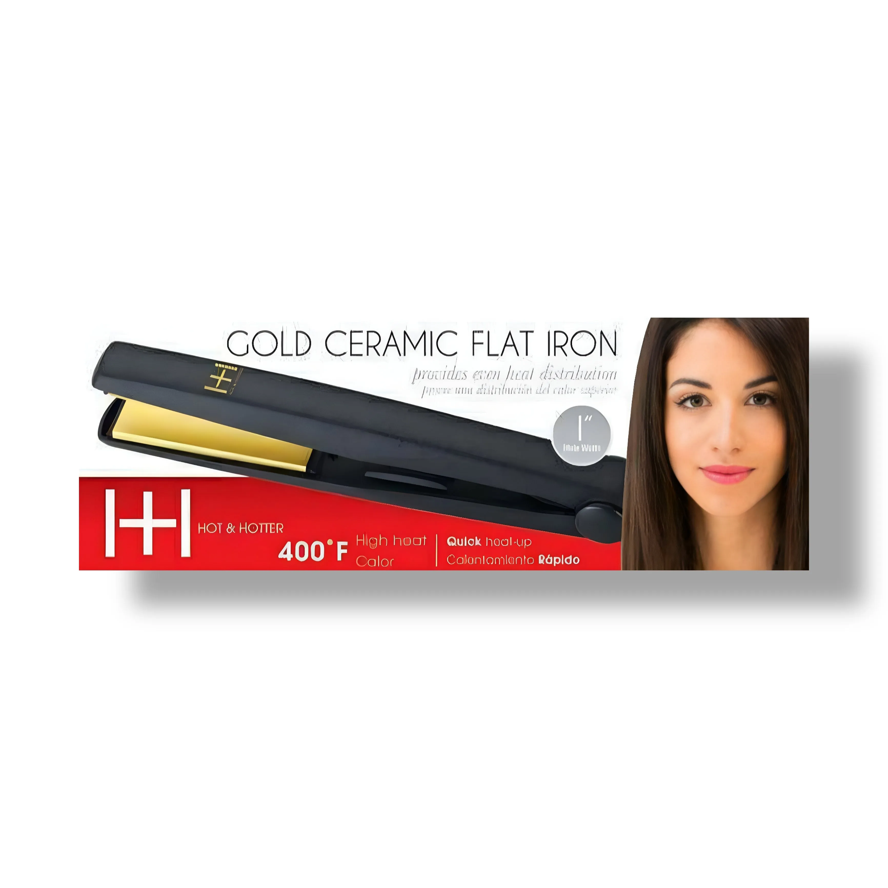 Hot & Hotter Gold Ceramic Flat Iron