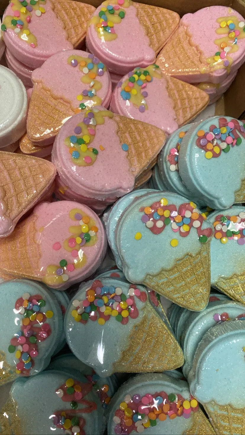 Ice Cream Cone Bath Bomb
