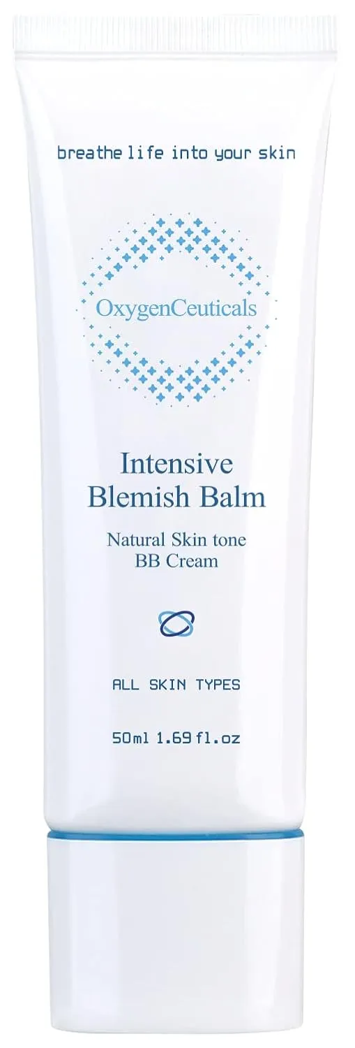 Intensive Blemish Balm  Premium BB Cream with Natural Coverage, Infused with Oxygen, Hyaluronic Acid, and Centella Asiatica (50ml/1.69 oz)