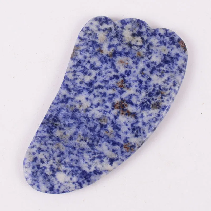 Jade Roller Scrapping Plate Massage Board Set Shaving Plate Crystal Blue Point Stone Thorn Roller Scrapping Plate