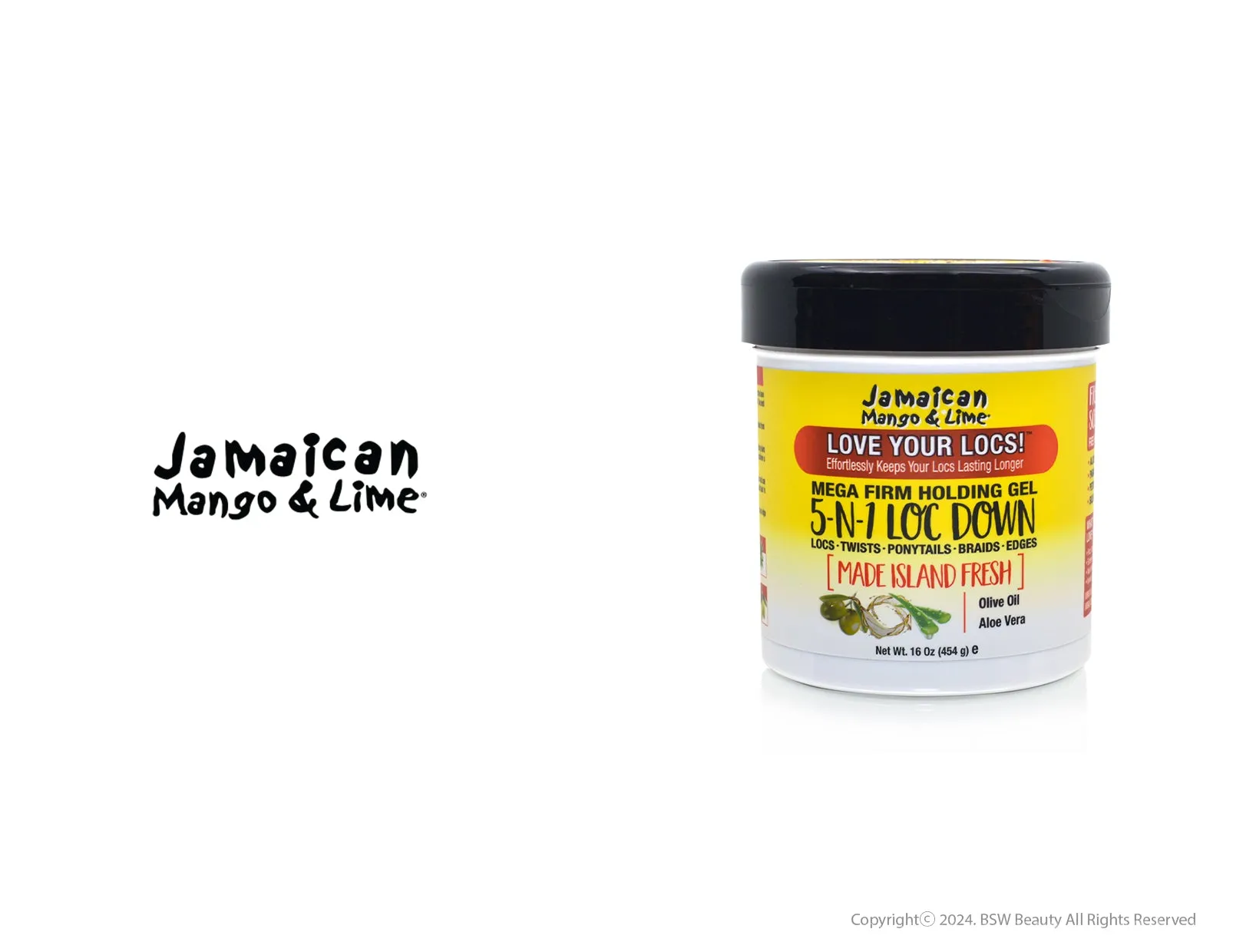 JAMAICAN MANGO & LIME 5N1 LOC DOWN GEL 16oz
