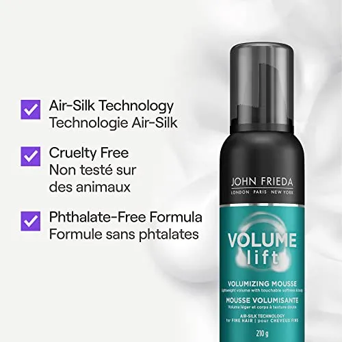 John Frieda Volume Lift Volumizing Mousse for Fuller Styled Hair (210 g)