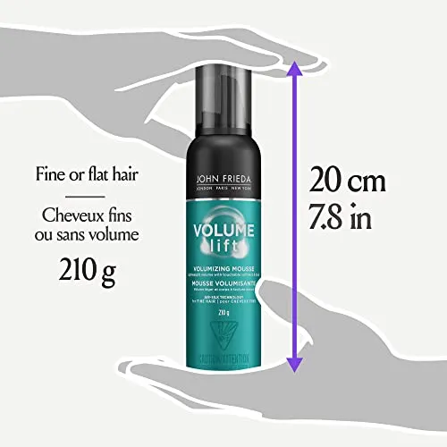 John Frieda Volume Lift Volumizing Mousse for Fuller Styled Hair (210 g)