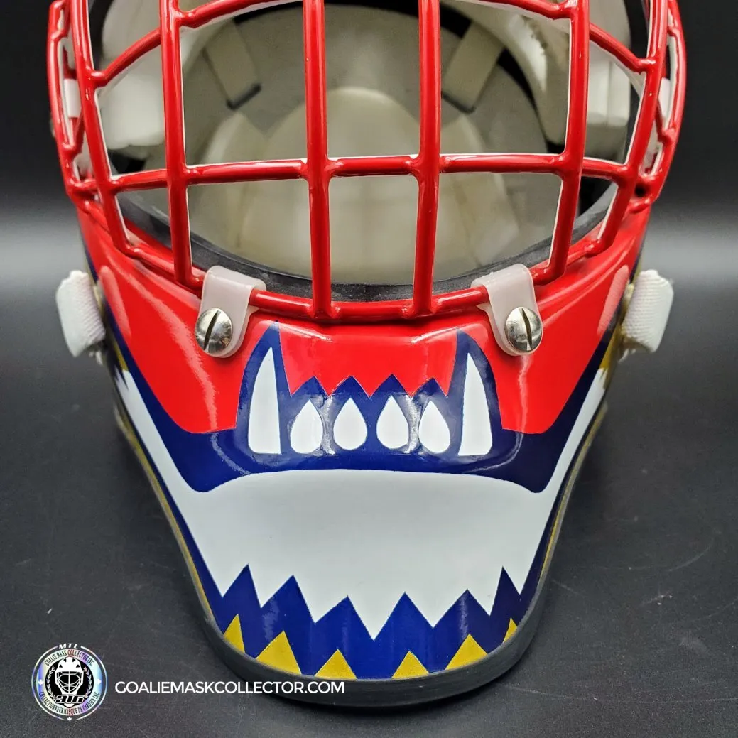 John Vanbiesbrouck Amadilla Goalie Mask Game Ready 1994 Florida Panthers Don Straus Autographed AS-02918 - SOLD