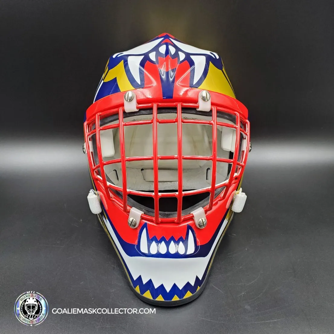 John Vanbiesbrouck Amadilla Goalie Mask Game Ready 1994 Florida Panthers Don Straus Autographed AS-02918 - SOLD