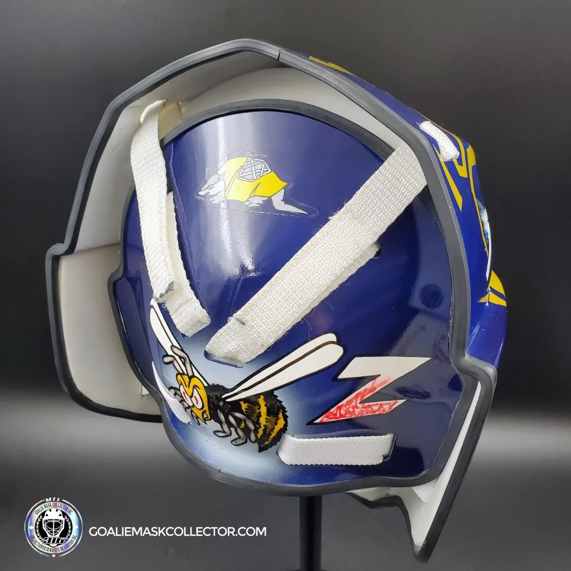 John Vanbiesbrouck Amadilla Goalie Mask Game Ready 1994 Florida Panthers Don Straus Autographed AS-02918 - SOLD