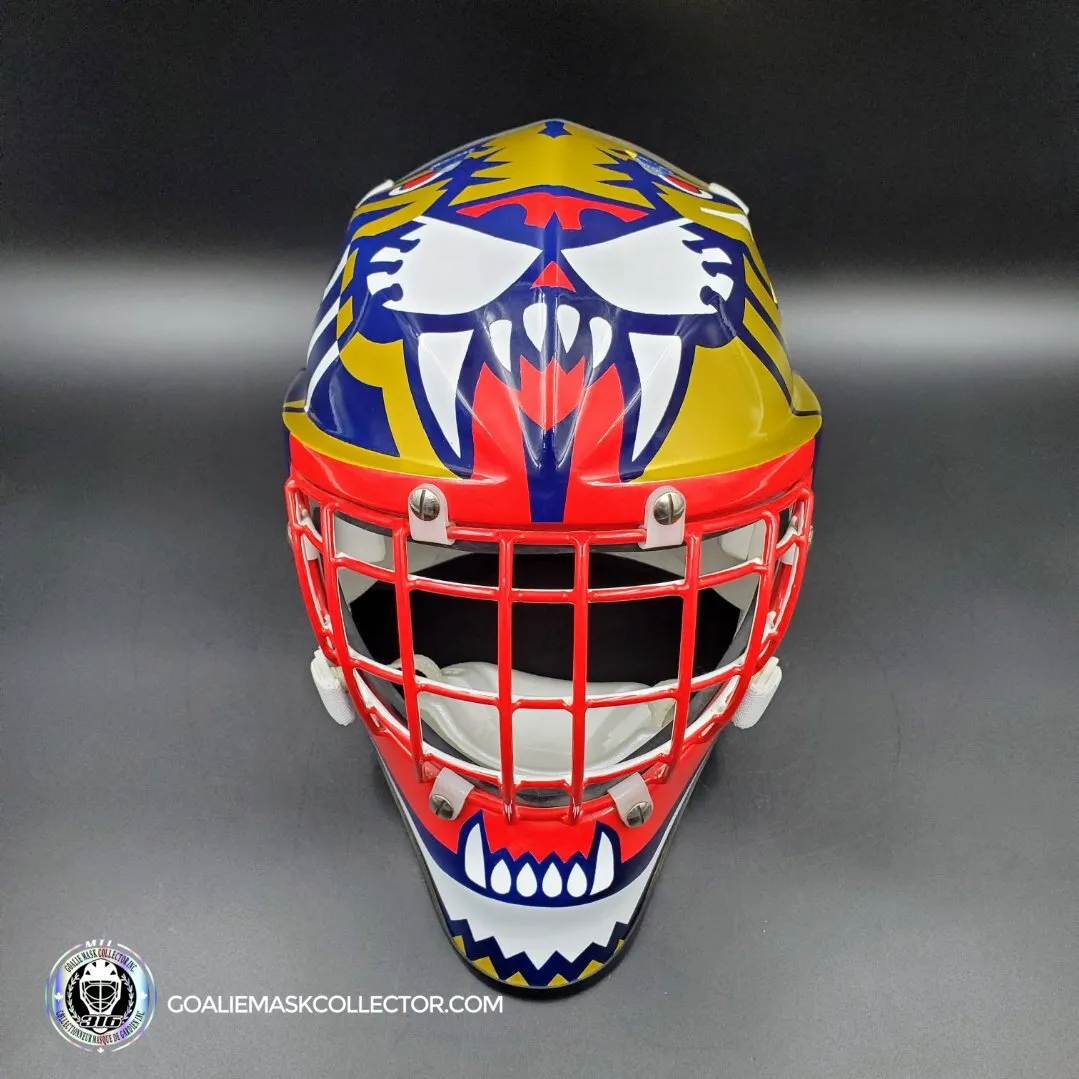 John Vanbiesbrouck Amadilla Goalie Mask Game Ready 1994 Florida Panthers Don Straus Autographed AS-02918 - SOLD