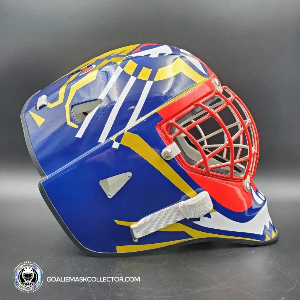 John Vanbiesbrouck Amadilla Goalie Mask Game Ready 1994 Florida Panthers Don Straus Autographed AS-02918 - SOLD
