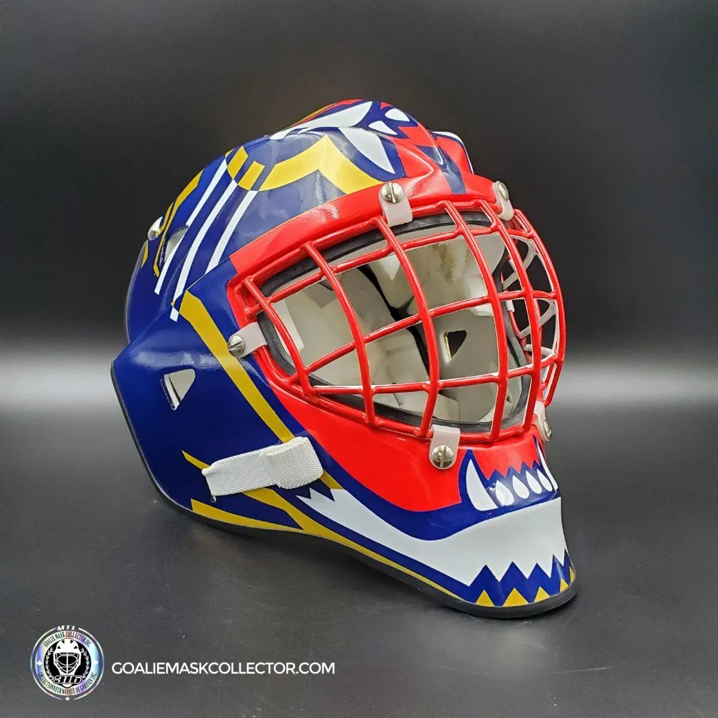 John Vanbiesbrouck Amadilla Goalie Mask Game Ready 1994 Florida Panthers Don Straus Autographed AS-02918 - SOLD