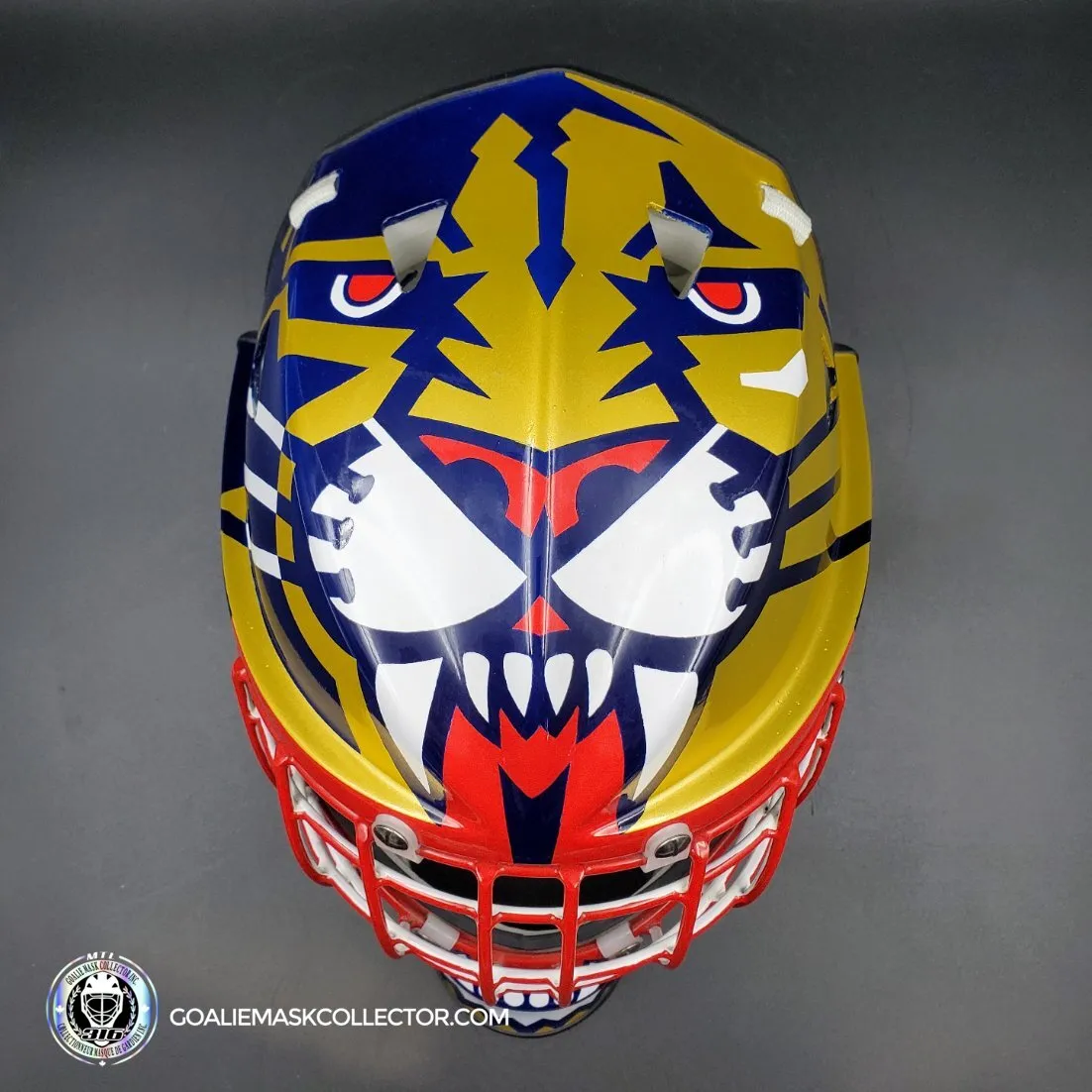 John Vanbiesbrouck Amadilla Goalie Mask Game Ready 1994 Florida Panthers Don Straus Autographed AS-02918 - SOLD