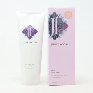 June Jacobs Citrus Body Balm  6.7oz/200ml New With Box