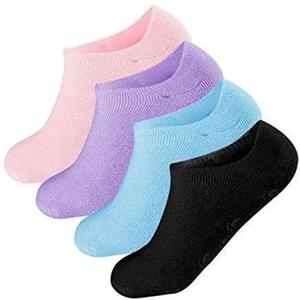 K Kudos Enterprise Themodernkart Silicone Socks for Women, Crack Heel Repair Socks, Spa Gel Socks for Women, Silicon Socks, Silicone Socks for Men, Foot Hydration Socks Vitamin E-Multicolour 1 Pair