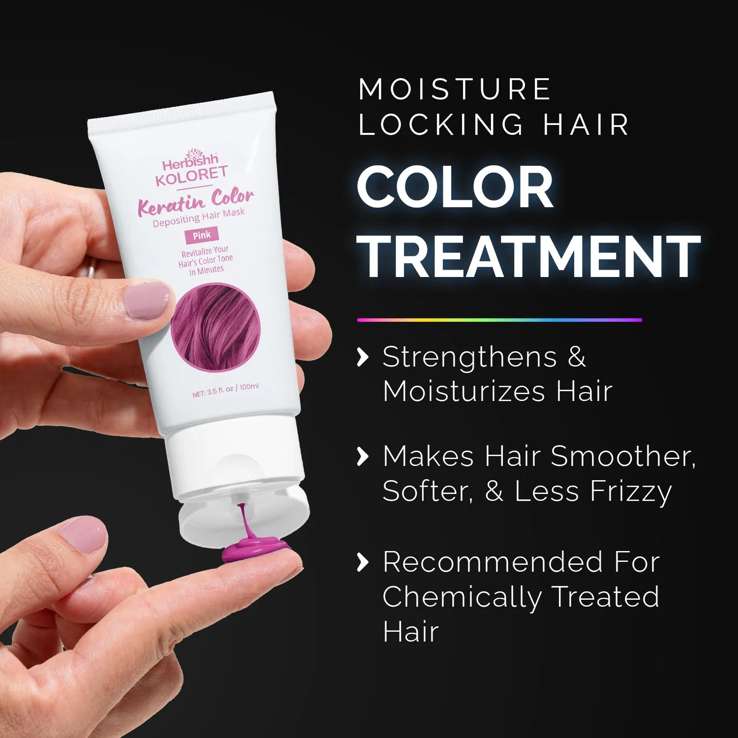 Keratin Color Depositing Hair Mask for Dry Damaged Hair