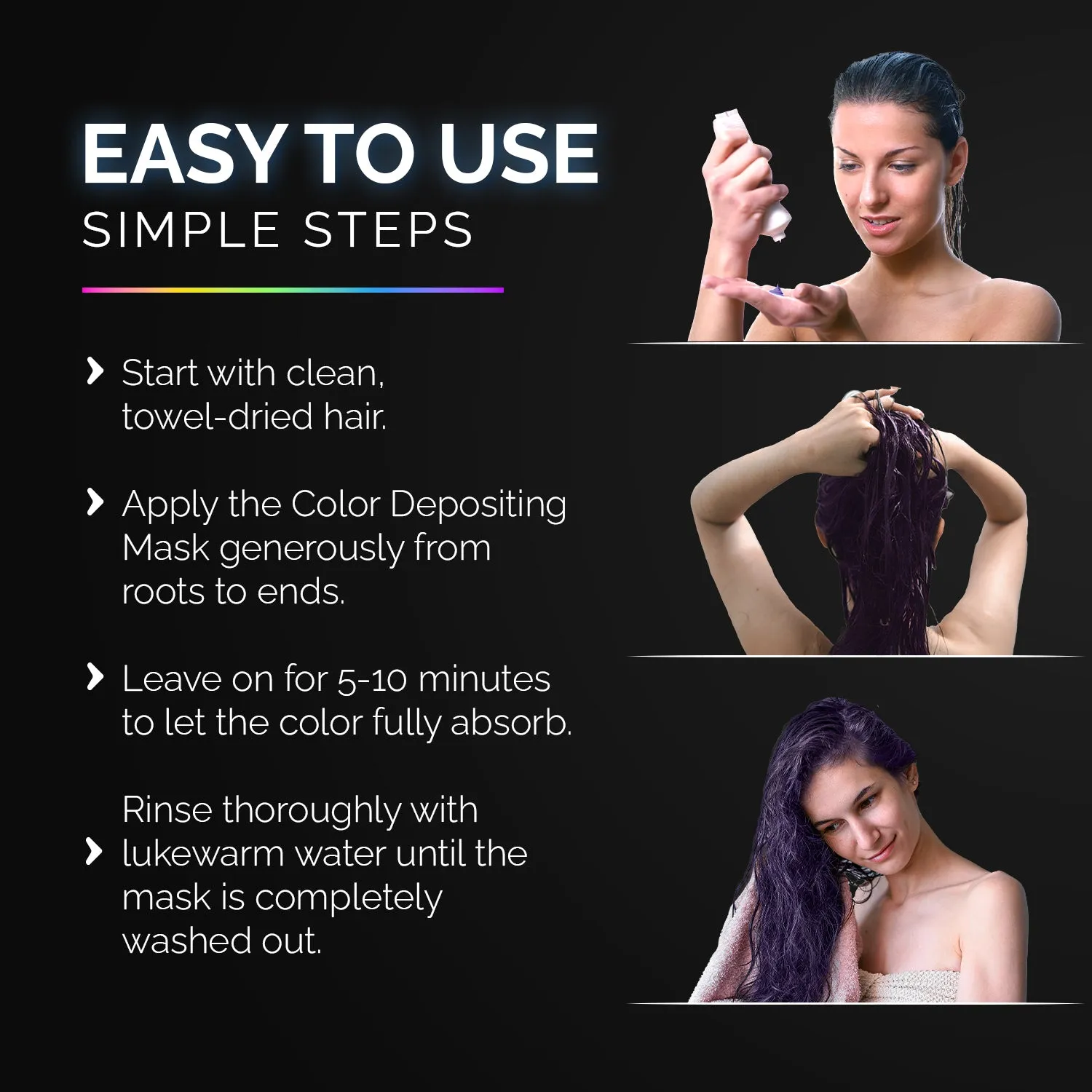 Keratin Color Depositing Hair Mask for Dry Damaged Hair