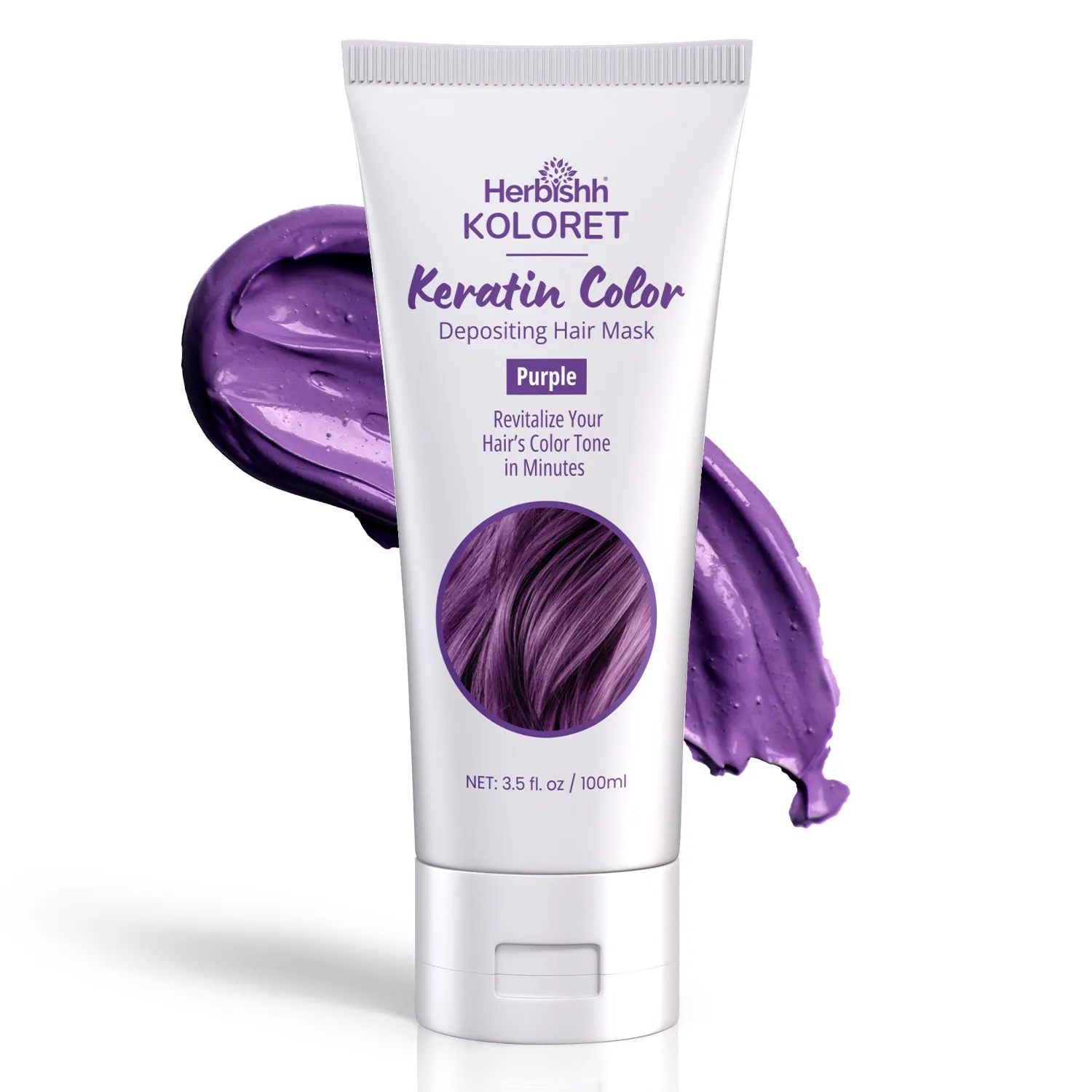 Keratin Color Depositing Hair Mask for Dry Damaged Hair