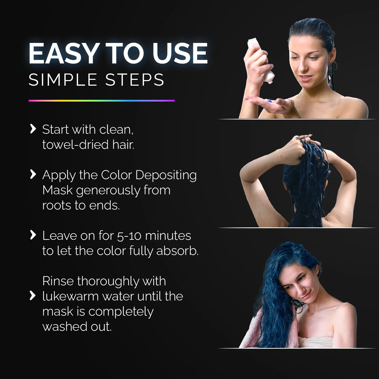 Keratin Color Depositing Hair Mask for Dry Damaged Hair