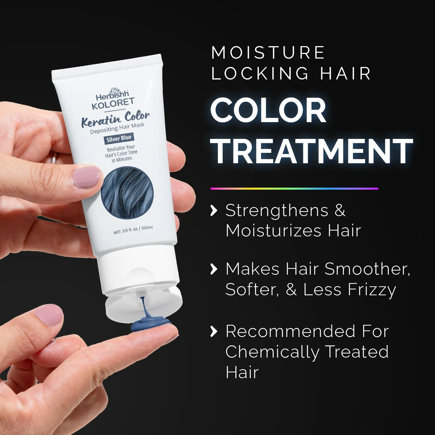 Keratin Color Depositing Hair Mask for Dry Damaged Hair
